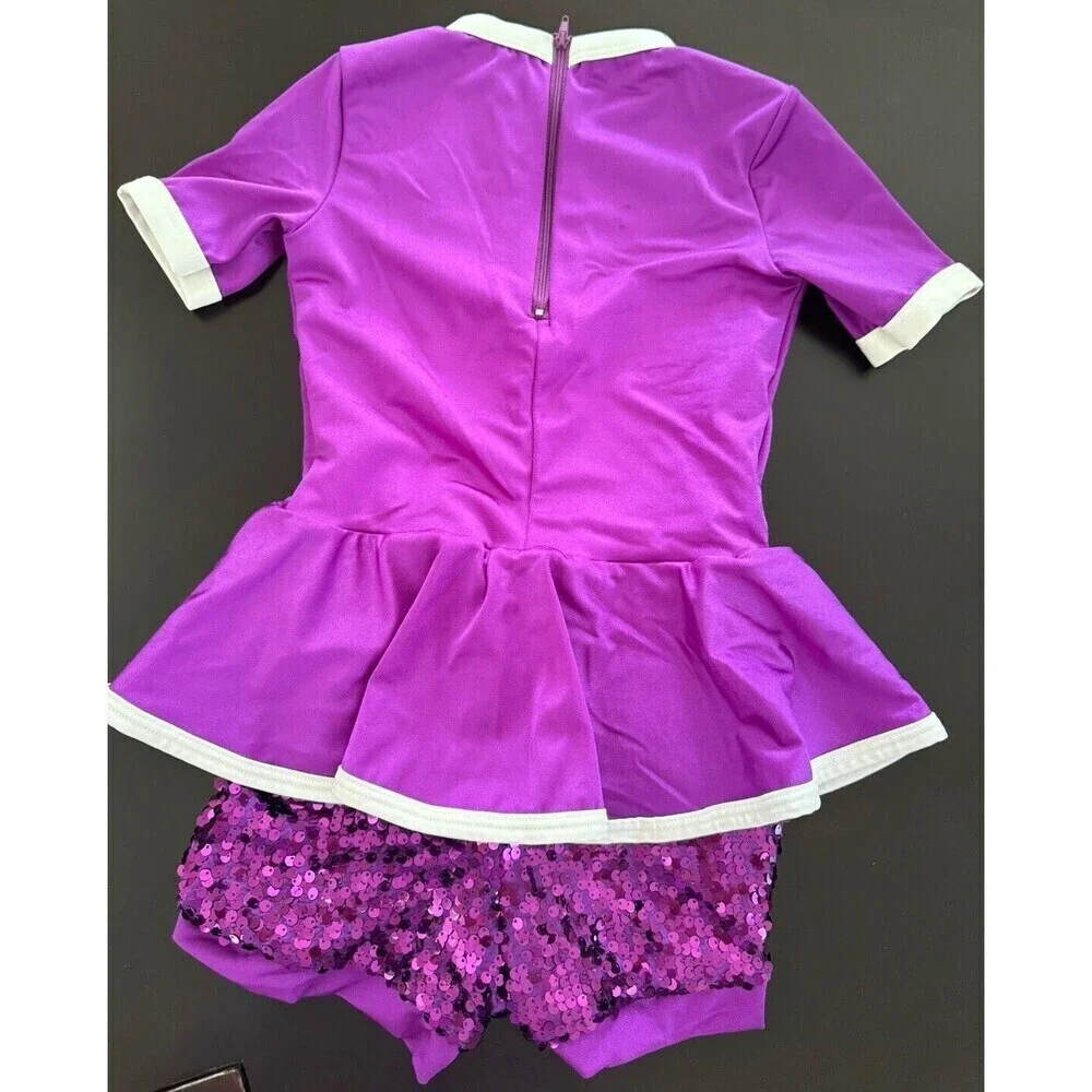 Weissman Dance Costume Weissman Pump Up The Jam sequin purple girl's MC 11/12